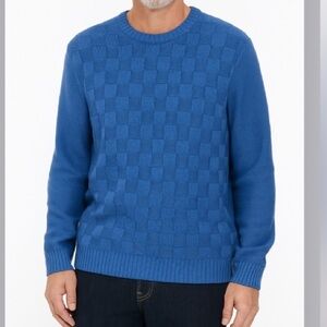NWT Geoffrey Beene Mens Blue Sweater - XXL Big Tall